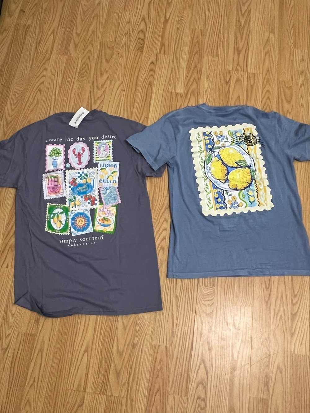 Simply Southern Short Sleeve Graphic Tees - Blue & Slate